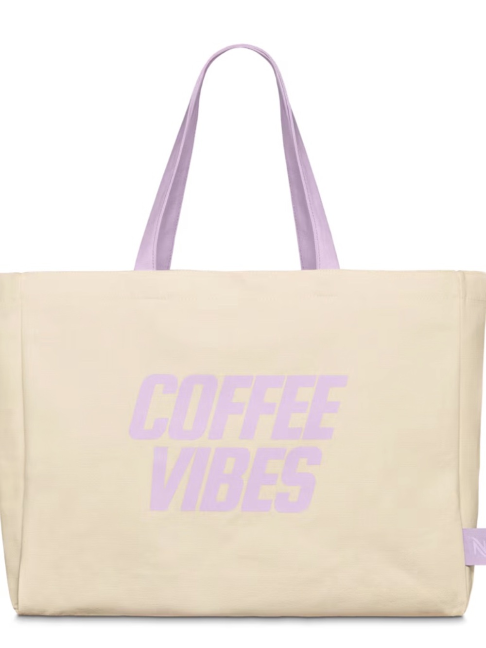 Nespresso one lilac tote bag